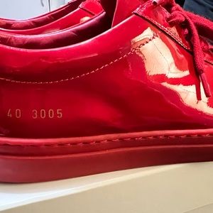 Common Project Red Achilles Sneakers